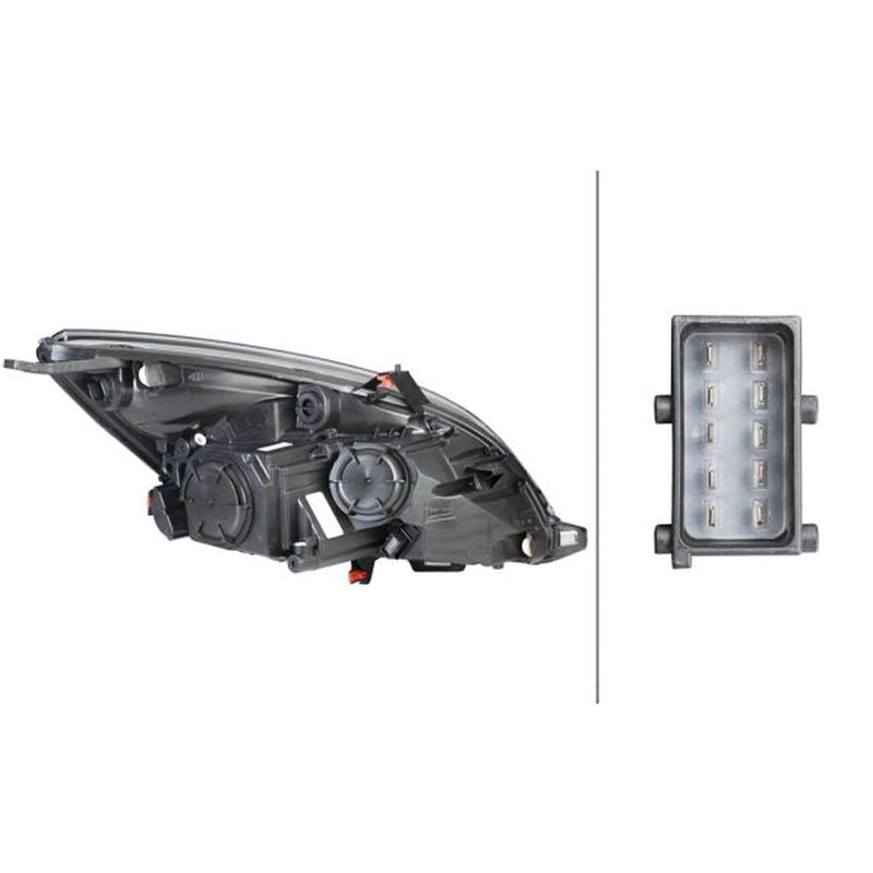 Hella Headlight Headlamp W21/5W Left fits Opel Meriva B 2010-2017