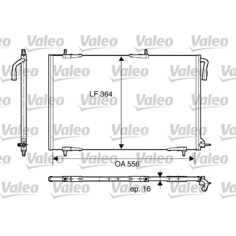 Valeo Air Conditioning Condenser 818000