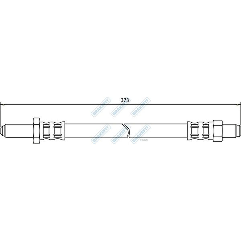 Apec Brake Hydraulic Hose Line Rear Right fits Ford Granada II 1977-1981 2.8
