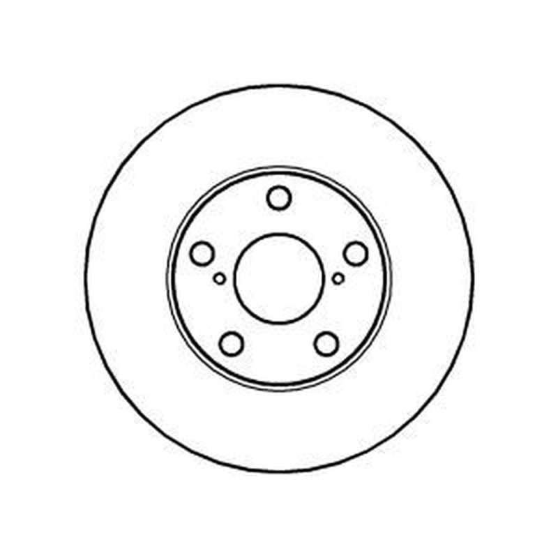 Abtex 2 x Vented Brake Discs fits Toyota Rav 4 2000-2005 1.8 2.0