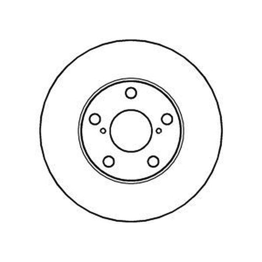 Abtex 2 x Vented Brake Discs fits Toyota Rav 4 2000-2005 1.8 2.0