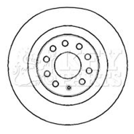 Key Parts Front & Rear Brake Discs & Pads fits Audi Q3 2013-2018 1.4 2.0