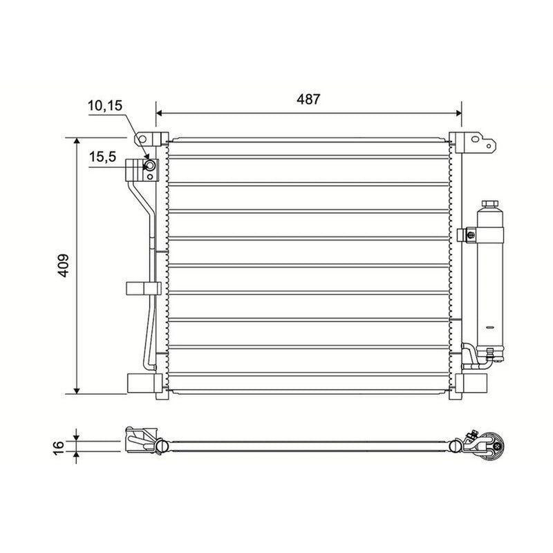 Valeo Air Conditioning Condenser 822579