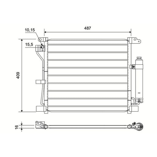 Valeo Air Conditioning Condenser 822579