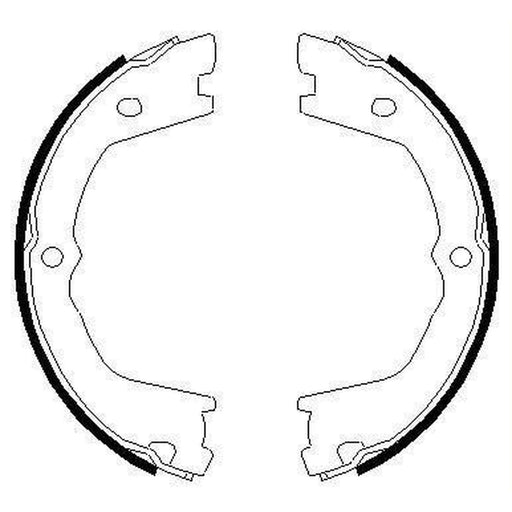 Mintex Parking Brake Shoe Set fits Iveco Daily III 2001-2006