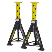 Sealey AXLe Stands (Pair) 6 Tonne Capacity per Stand Yellow AS6Y Sealey - Dynamic Drive