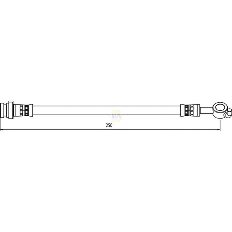 NAPA Brake Hydraulic Hose Line outer NBH1215