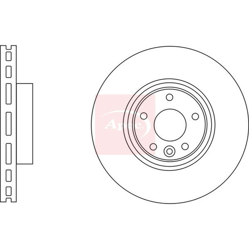Apec Front Vented & Rear Vented Brake Discs & Pads fits Jaguar Xe 2015 on 2.0