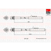 FAI Cylinder Head Bolt Set M12 x 1.25 B1027