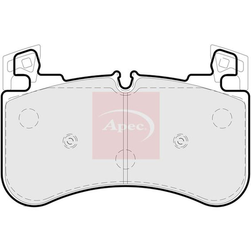 Apec Front Brake Pad Set fits Land Rover Defender 2020 on 2.0 3.0