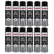 12 x Simoniz Large Grey Primer Acrylic Aerosol Auto Car Spray Paint 500ml SIMONIZ  - Dynamic Drive