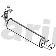 Klarius Box With Tail Pipe Rear fits Renault Twingo III 2014-2019 1.0