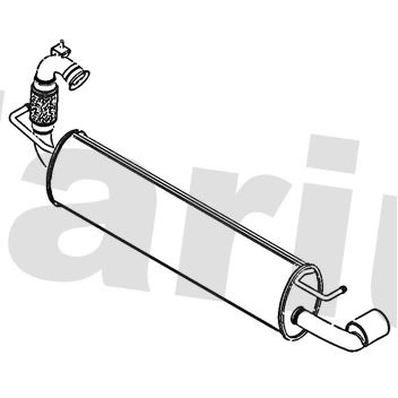 Klarius Box With Tail Pipe Rear fits Renault Twingo III 2014-2019 1.0
