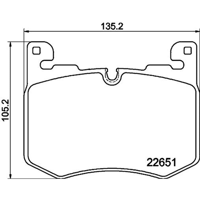 Mintex Front Brake Pad Set fits Jaguar F-Pace 2015 on 3.0