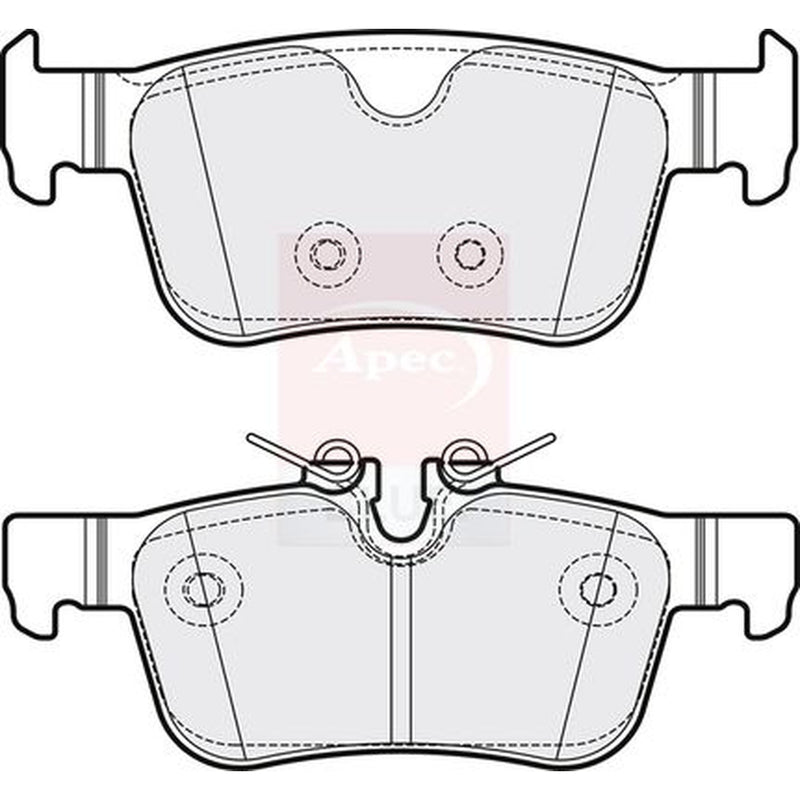 Apec Rear Brake Pad Set fits Volvo S60 III 2019-2023
