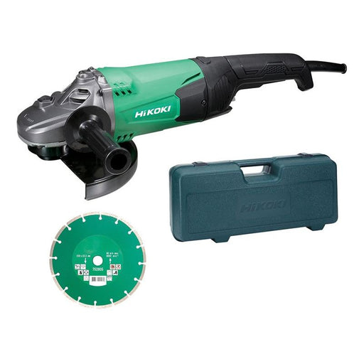 Hikoki G23STCD/J1 Angle Grinder 230mm Diamond Blade & Case 2000W 240V HiKOKI - Dynamic Drive