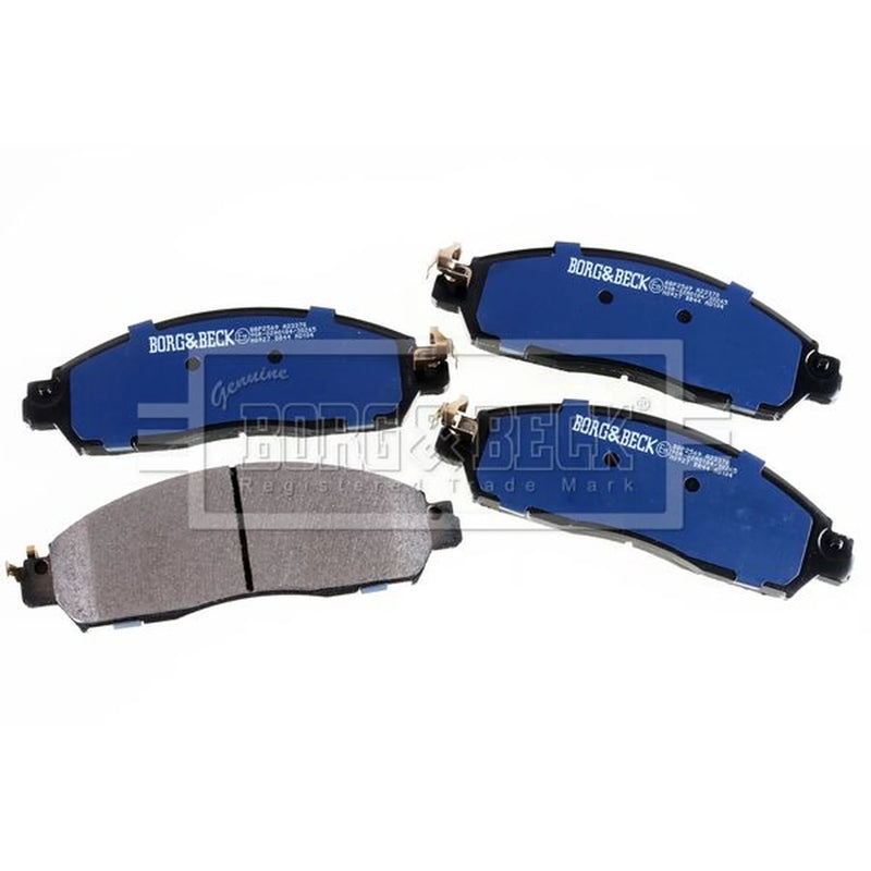Borg & Beck Front Brake Discs & Pads fits Nissan Navara NP300 Pickup 2014 on 2.5