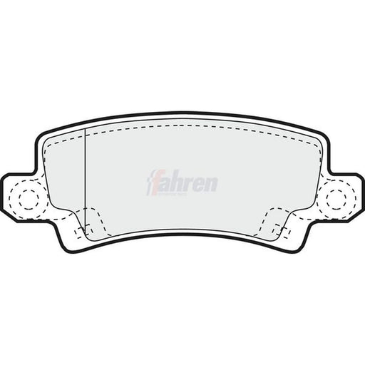 Fahren Rear Brake Solid Discs & Pads fits Toyota Corolla 1997-2008 1.4 1.6