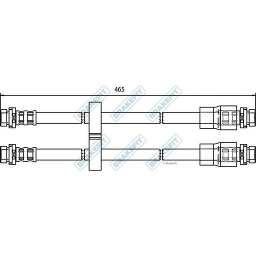 Apec Brake Hydraulic Hose Line Rear BHO4113