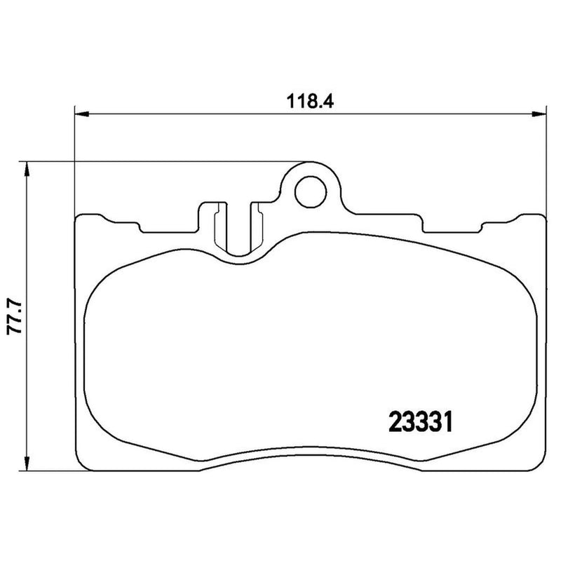 Brembo 4 x Front Brake Pad Set fits Lexus Ls 2000-2006