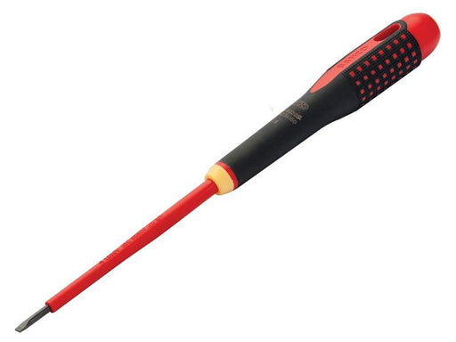 Bahco ERGO™ Slim VDE Insulated Slotted Screwdriver 3.5 x 100mm Bahco - Dynamic Drive