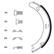 Mintex Parking Brake Shoe Set fits Mercedes-Benz E-Class Platform 1999-2002