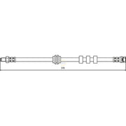 NAPA Brake Hydraulic Hose Line Front NBH1034