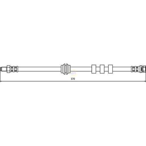 NAPA Brake Hydraulic Hose Line Front NBH1034