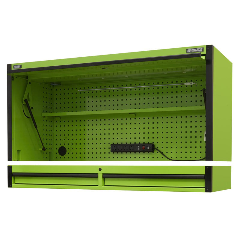 Superline Pro Superline PRO Black Edition Top Hutch & 2 Drawer Riser 1549mm Superline Pro - Dynamic Drive