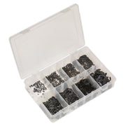 Sealey E-Clip Retainer Assortment 800pc Metric AB012ER Sealey - Dynamic Drive