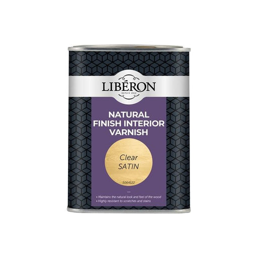 Liberon Natural Finish Interior Varnish Clear Satin 1 litre Liberon - Dynamic Drive