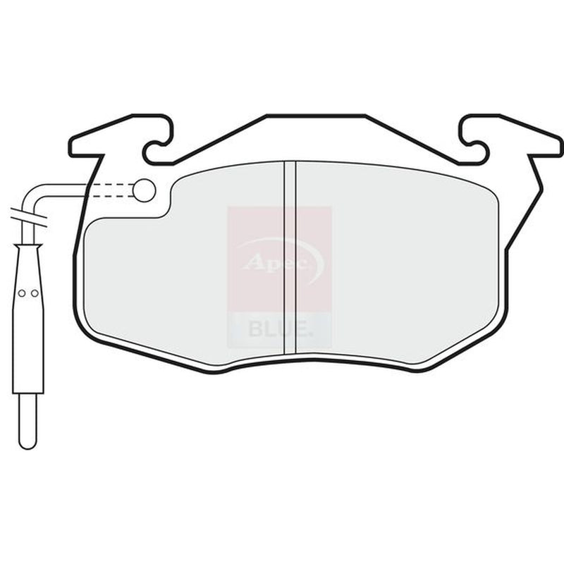 Apec Front Brake Pad Set fits Citroën C15 Box Body/Mpv 1986-2005 1.8 1.9