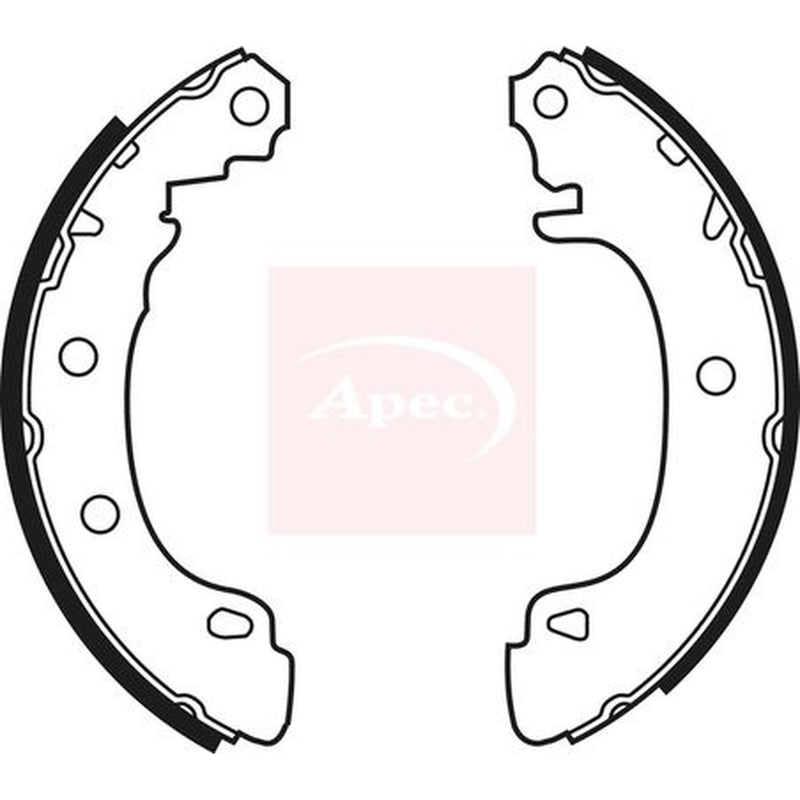 Apec Brake Shoe Set Axle Kit fits Renault Megane I 1996-2003 1.4 1.6 1.9 2.0