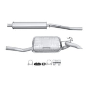 Hella End Silencer Rear 8LD 366 031-641 46430880 8LD 366 031-641