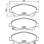 Mintex Front & Rear Brake Discs & Pads fits Toyota Avensis 2005-2008 2.2