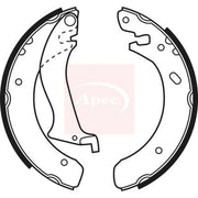 Apec Brake Shoe Set Axle Kit fits Land Rover Freelander I 1998-2000 1.8 2.0