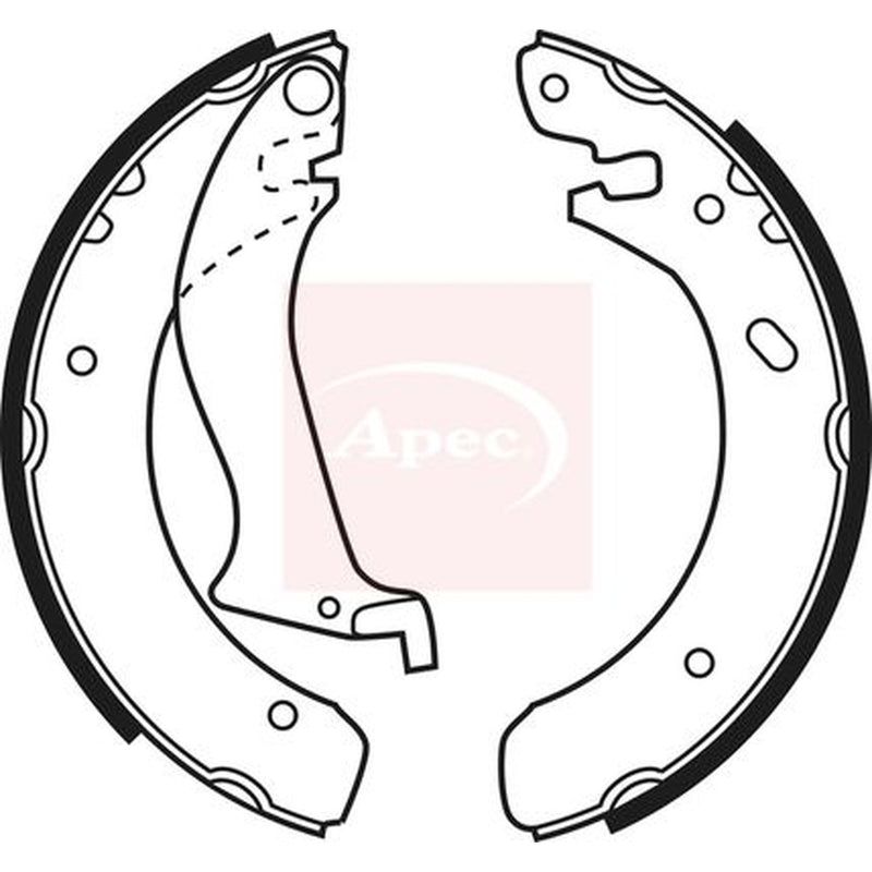 Apec Brake Shoe Set Axle Kit fits Land Rover Freelander I 1998-2000 1.8 2.0