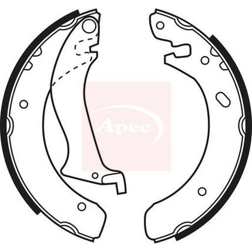 Apec Brake Shoe Set Axle Kit fits Land Rover Freelander I 1998-2000 1.8 2.0