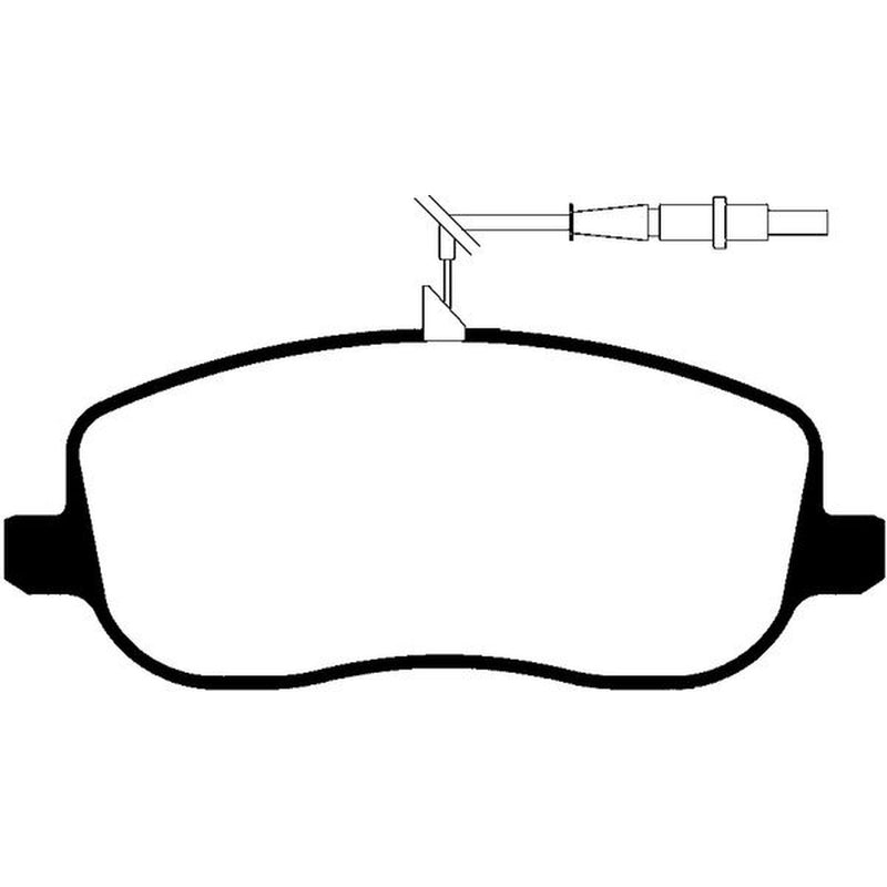 Abtex Front Brake Pad Set fits Citroën C8 2002 on 2.0 2.2