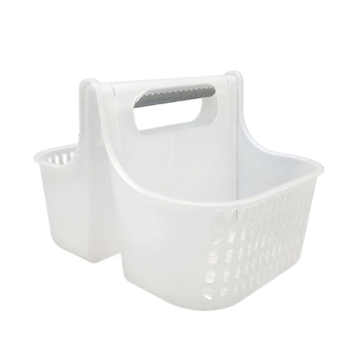 Bath & Shower Carry Caddy White Plastic Double Compartment Nova - Dynamic Drive