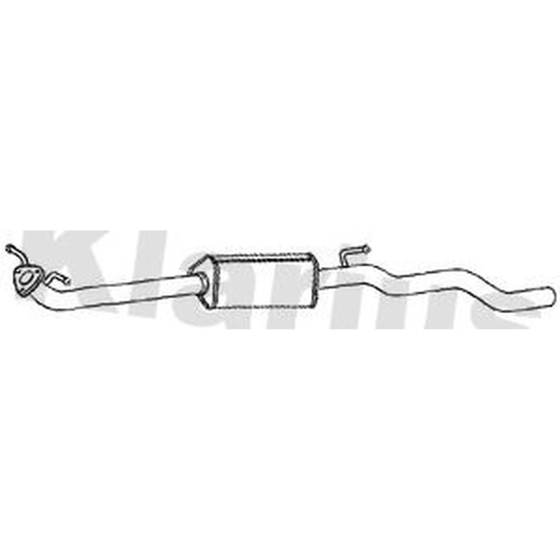 Klarius Box With Centre Pipe Centre fits Opel Astra K 2015-2021 1.4
