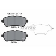 Textar Front Brake Pad Set 2428314