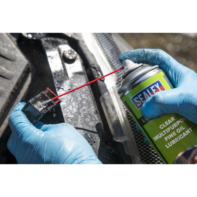 Sealey Clear Fine Oil Lubricant Multipurpose 500ml SCS019S Sealey - Dynamic Drive
