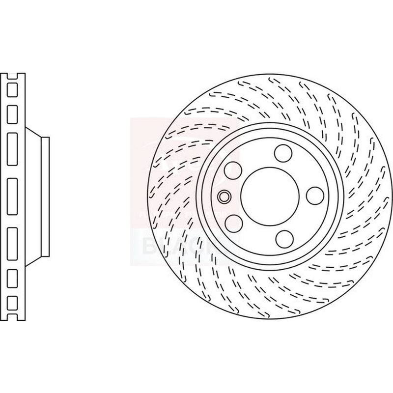 Apec 2 x Front / Brake Discs DSK2311B