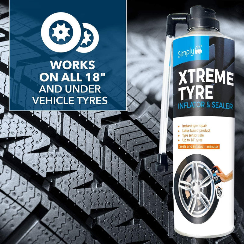 Simply Extreme Car Tyre Inflator & Sealer Vehicle Van Instant Puncture Repair Simply - Dynamic Drive