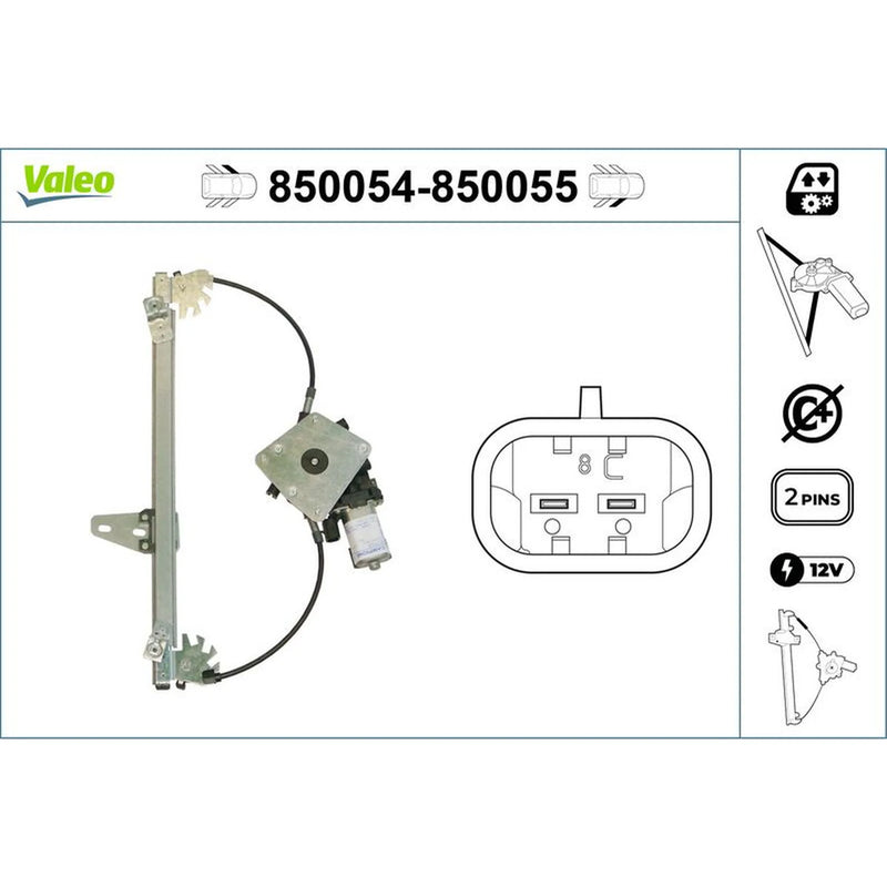 Valeo Electric Window Regulator Lifter Left Front 850054