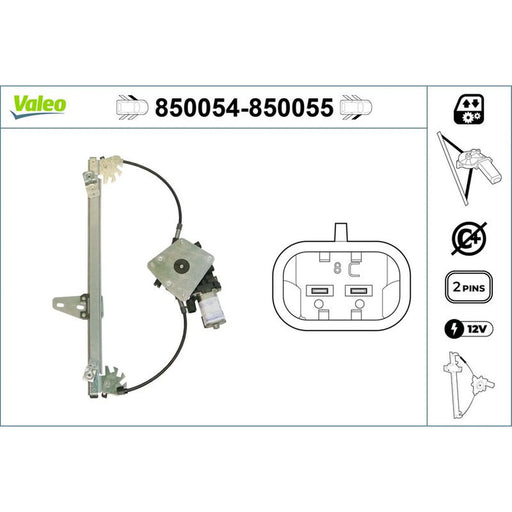 Valeo Electric Window Regulator Lifter Left Front 850054
