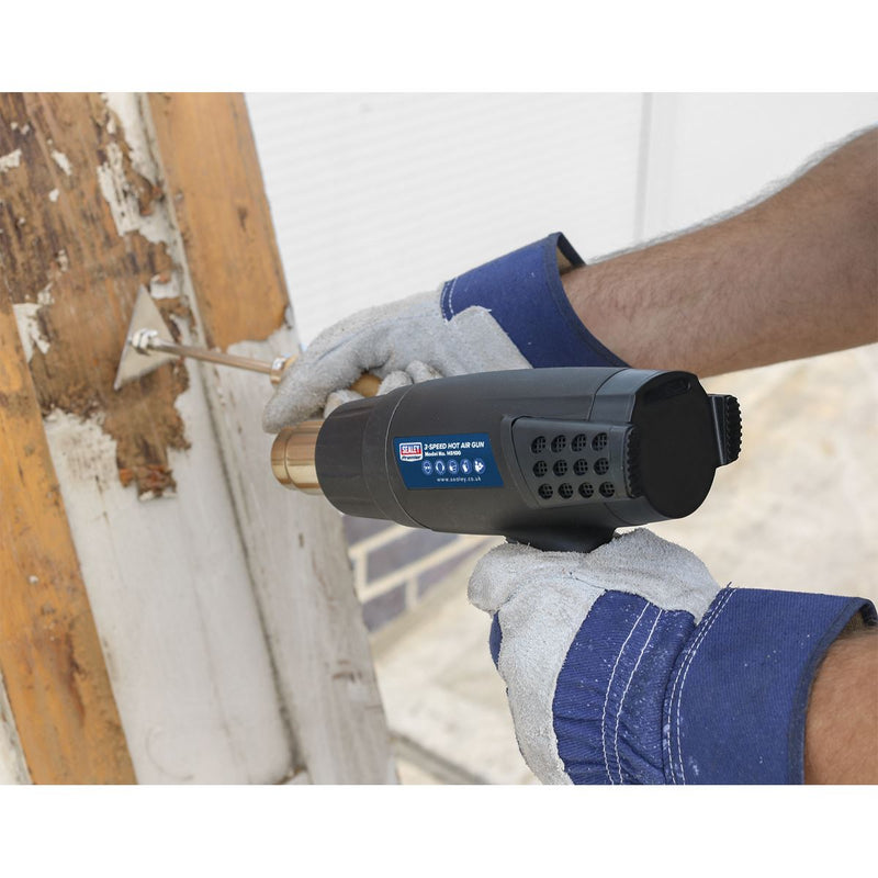 Sealey Hot Air Gun 1800W 3-Speed 50/420/650ïC HS100 Sealey - Dynamic Drive