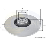 Comline Rear Brake Solid Discs & Pads fits Renault Laguna 2008-2015 2.0 3.0 3.5