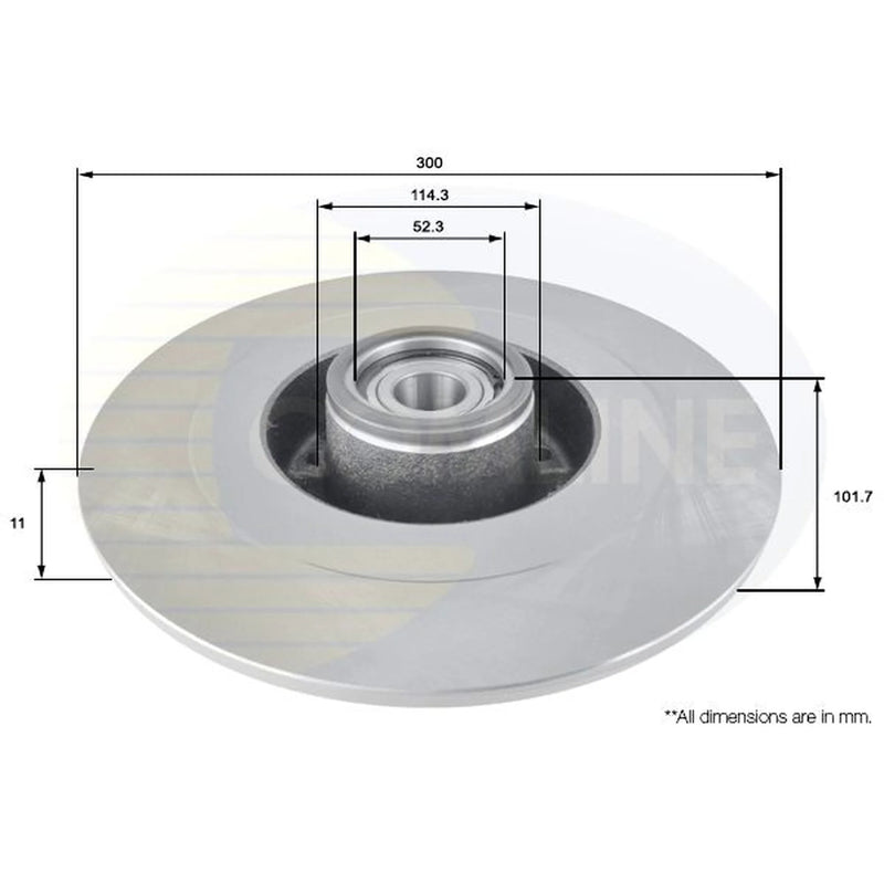 Comline Rear Brake Solid Discs & Pads fits Renault Laguna 2008-2015 2.0 3.0 3.5